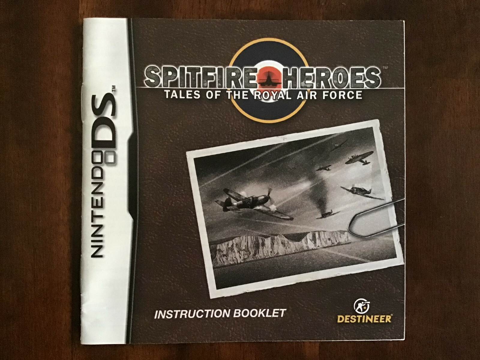 Spitfire Heroes: Tales of the Royal Air Force – Nintendo DS NDS – Manual