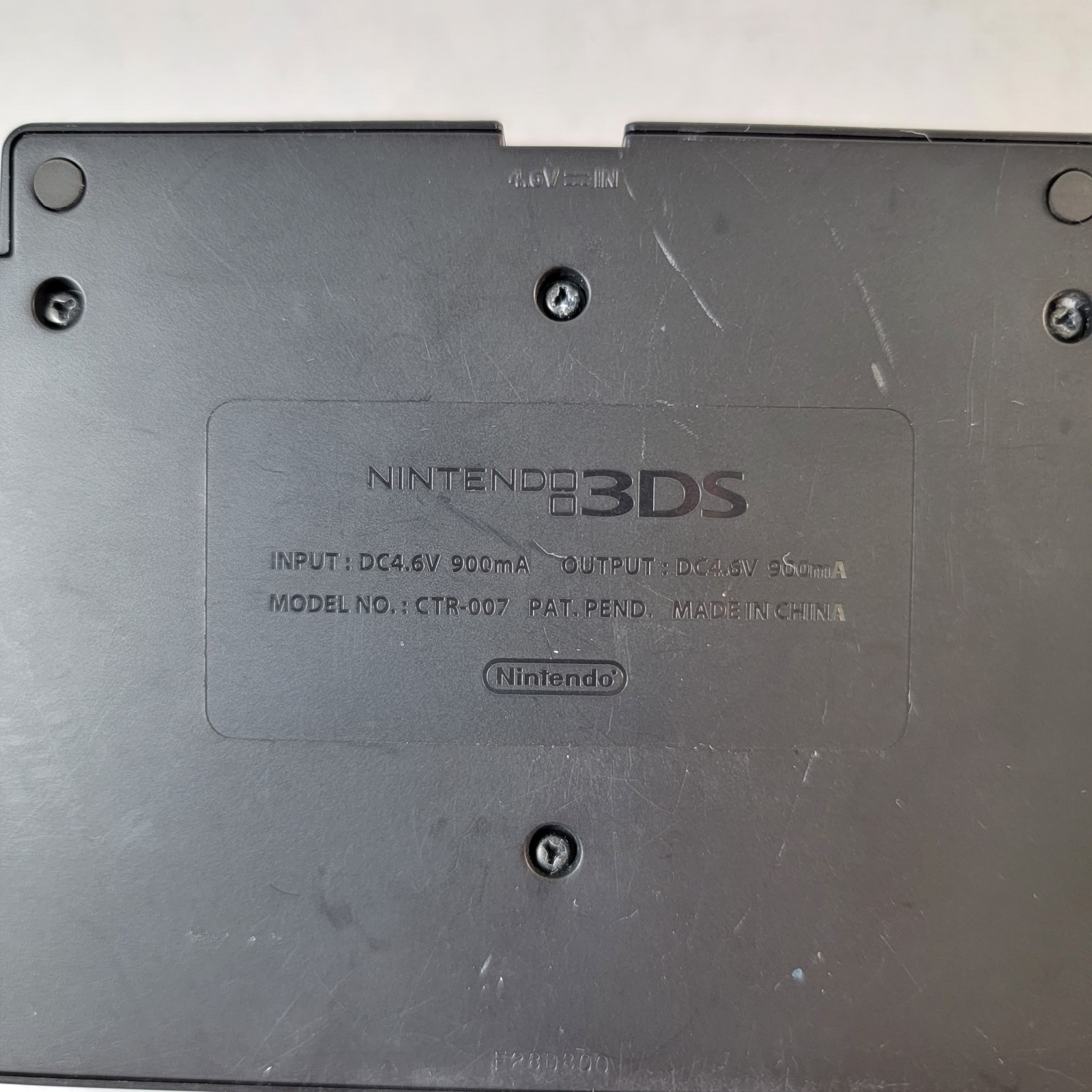 Nintendo 3DS Battery Charging Dock Cradle Base Black CTR-007 OEM Official