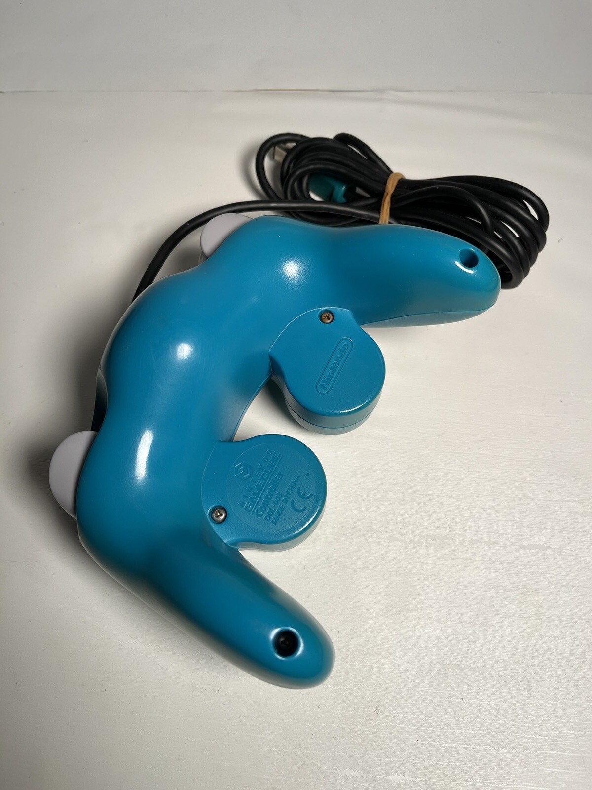 D0L-003 GameCube Controller Turquoise Blue Japan Only Sun Faded WORKS Genuine
