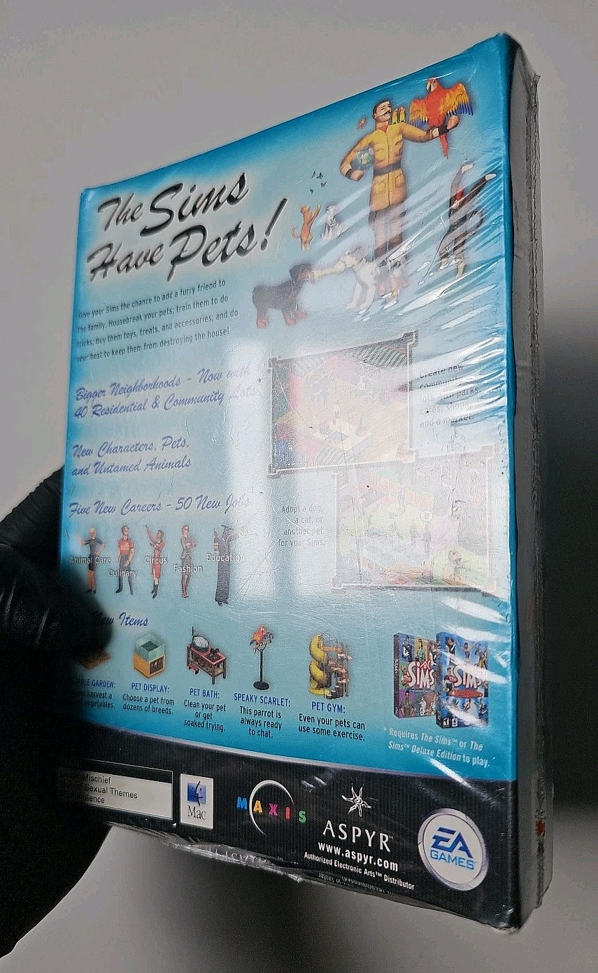 The Sims Unleashed Expansion Pack Mac 2002 New Sealed EA Maxis Aspyr