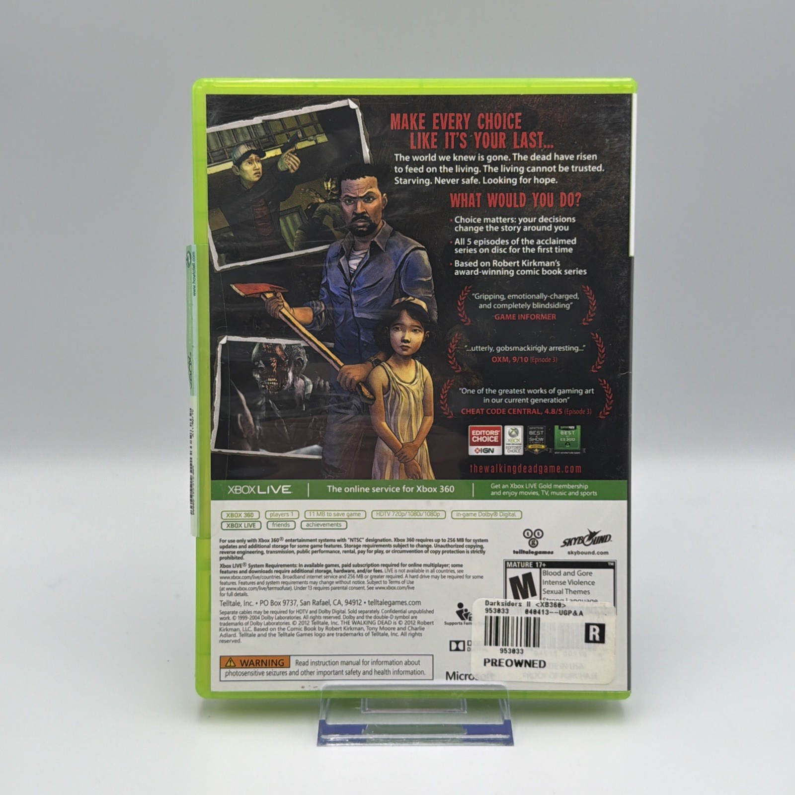 The Walking Dead: A Telltale Games Series (Microsoft Xbox 360, 2012)