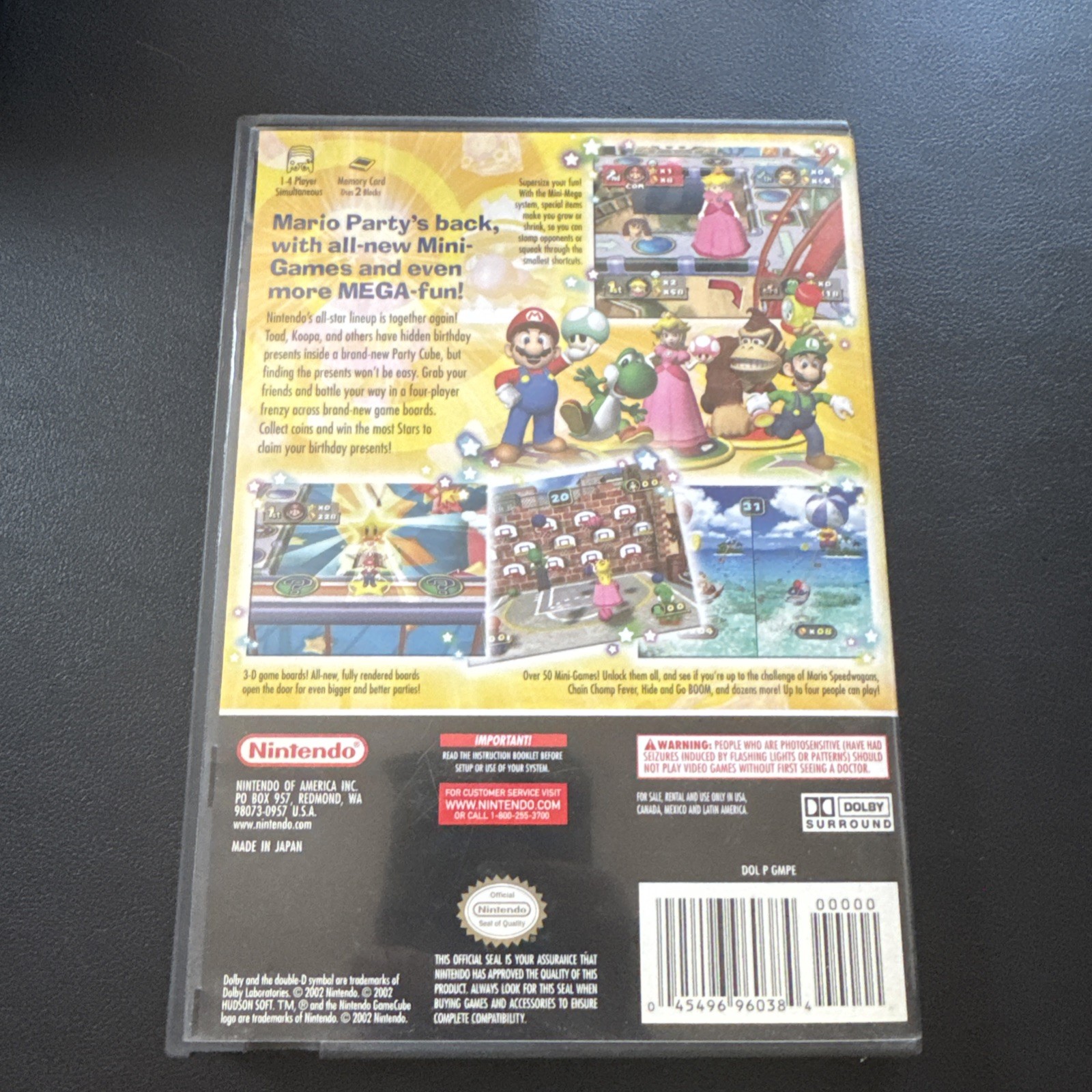 Nintendo Mario Party 4 Party & Compilation GameCube Manual Included E-Everyone