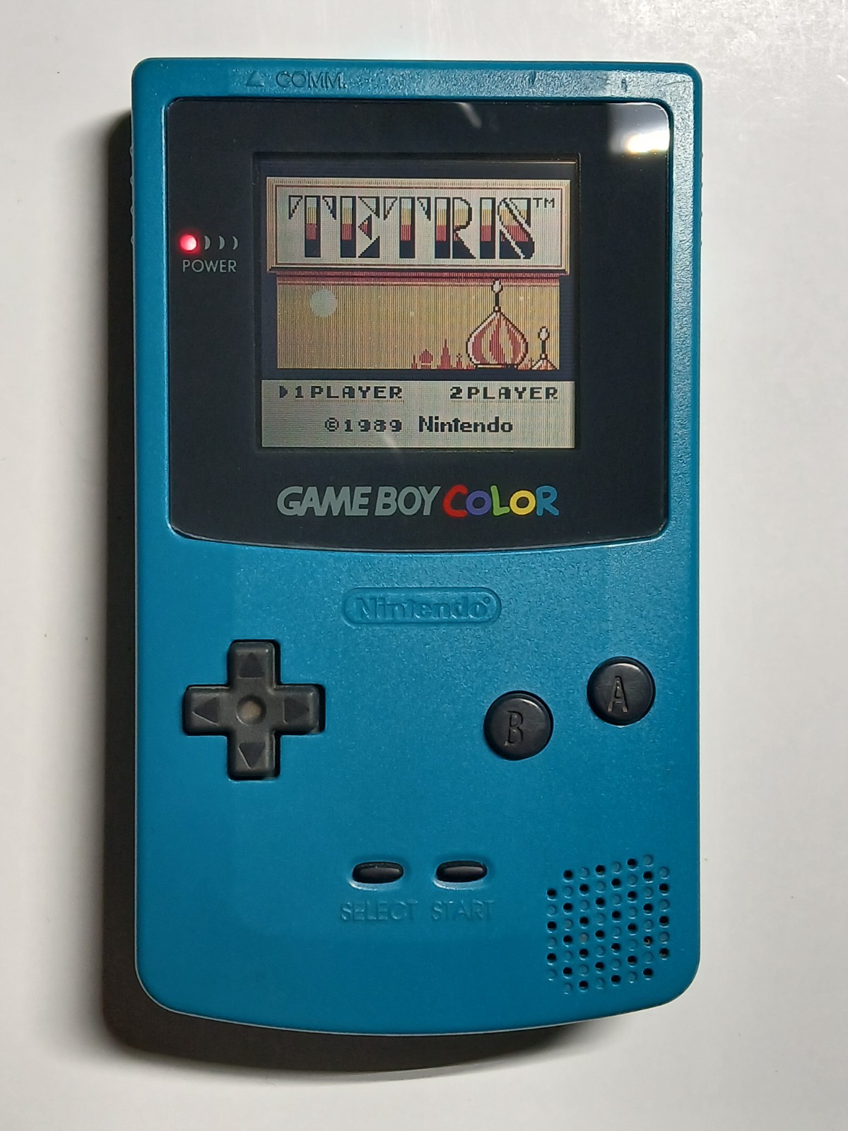 Nintendo Game Boy Color teal GBC CGB-001 Tested & Working NEW LENS
