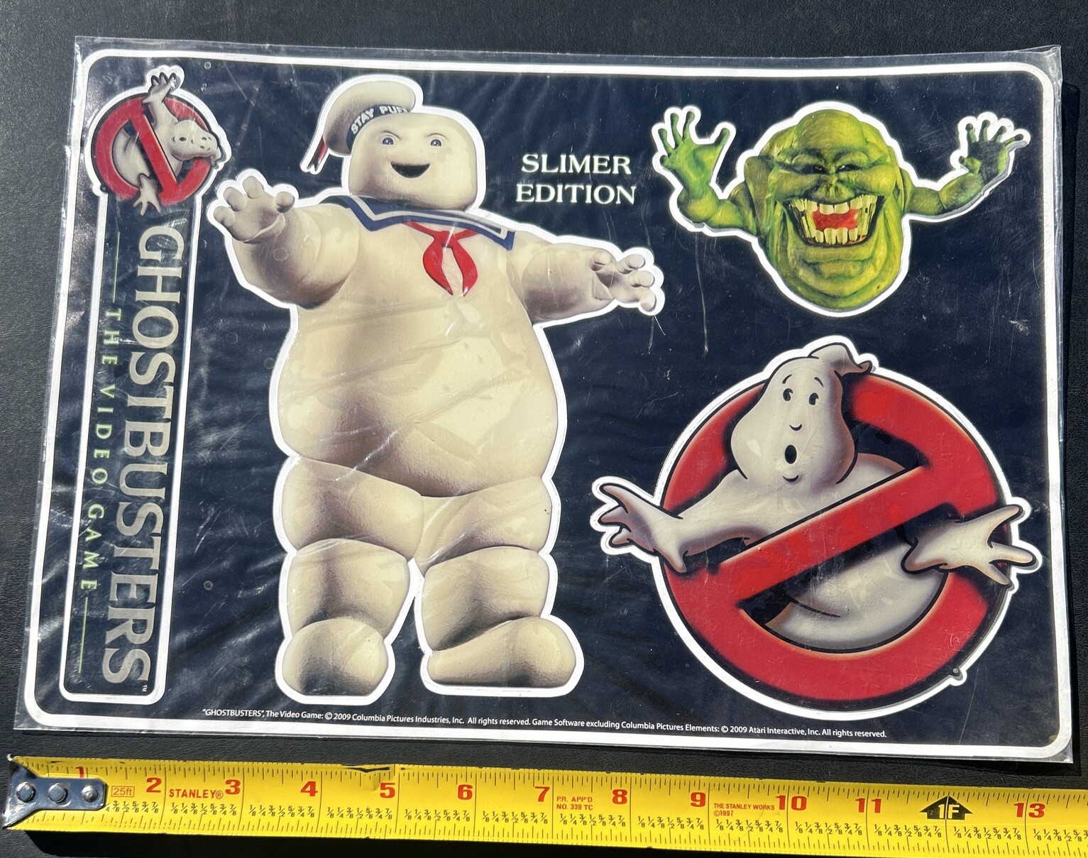Ghostbusters Puffy Stickers Promo Sheet The Video Game 2009 Slimer Stay Puft NEW