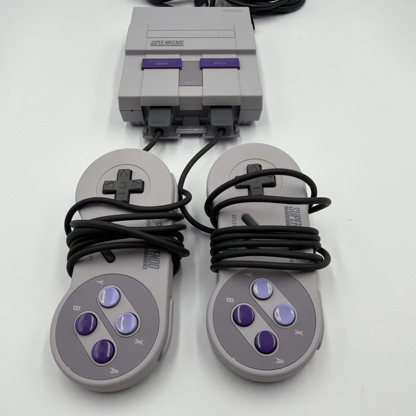 Nintendo Super NES Classic Edition Mini Console CLV-201 w/2 Controllers no box