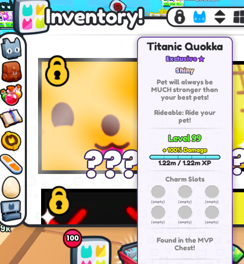titanic quokka shiny pet sim 99