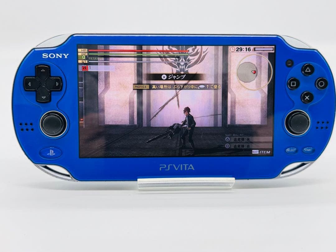 Sony PS Vita PCH-1000 Sapphire Blue Console Tested Working Japan