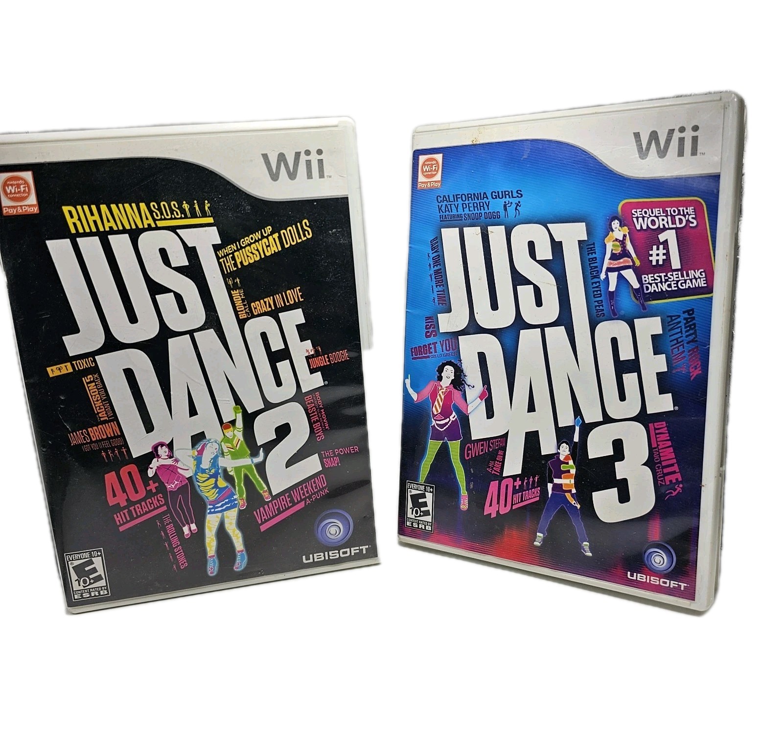 Just Dance 2 And 3 Nintendo Wii Lot of 2 Games Work