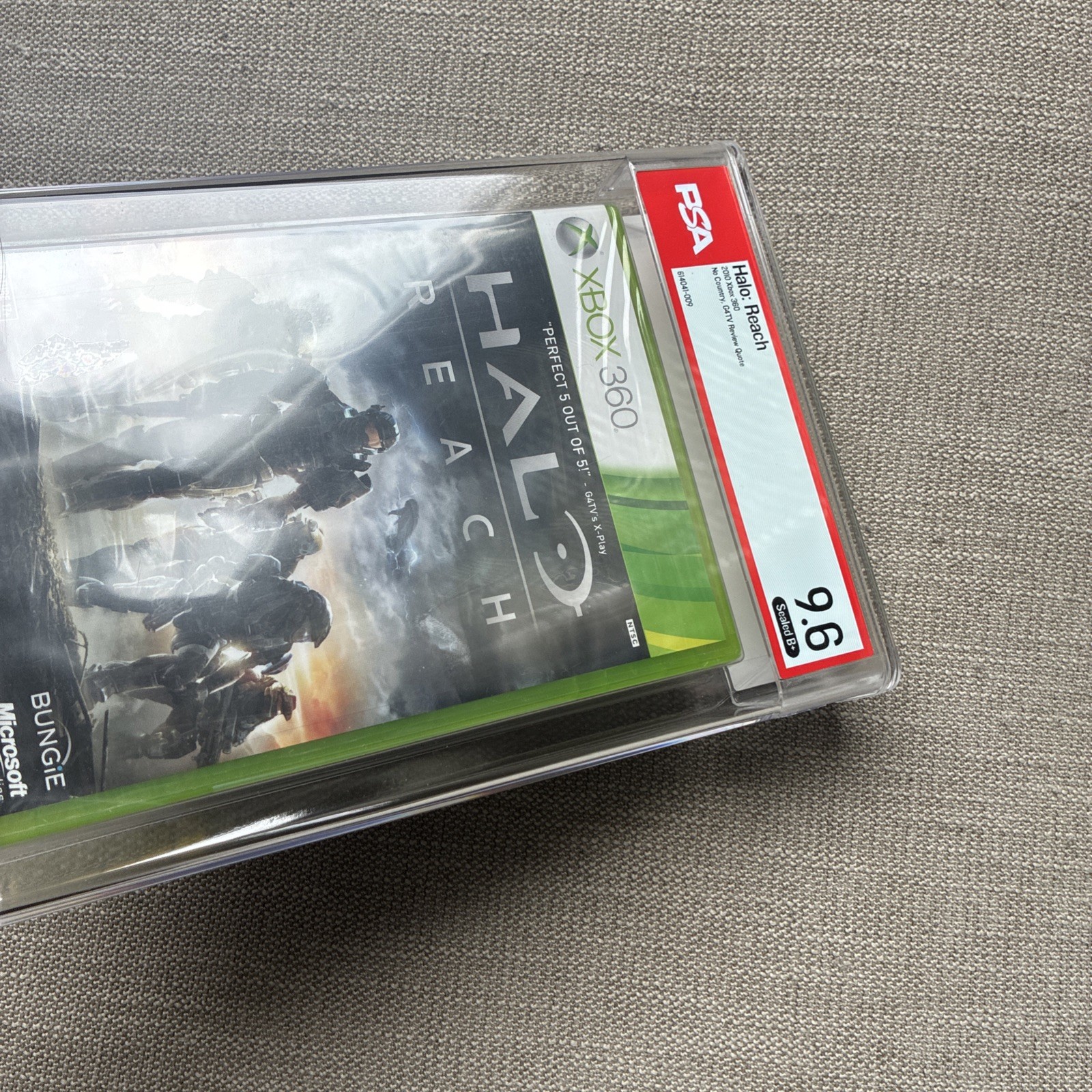 Halo: Reach • Graded PSA 9.6 B+ • Xbox 360