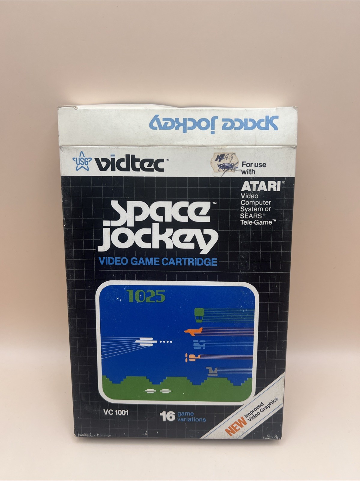 Space Jockey Atari 2600 Video Game 1982 Vidtec Complete