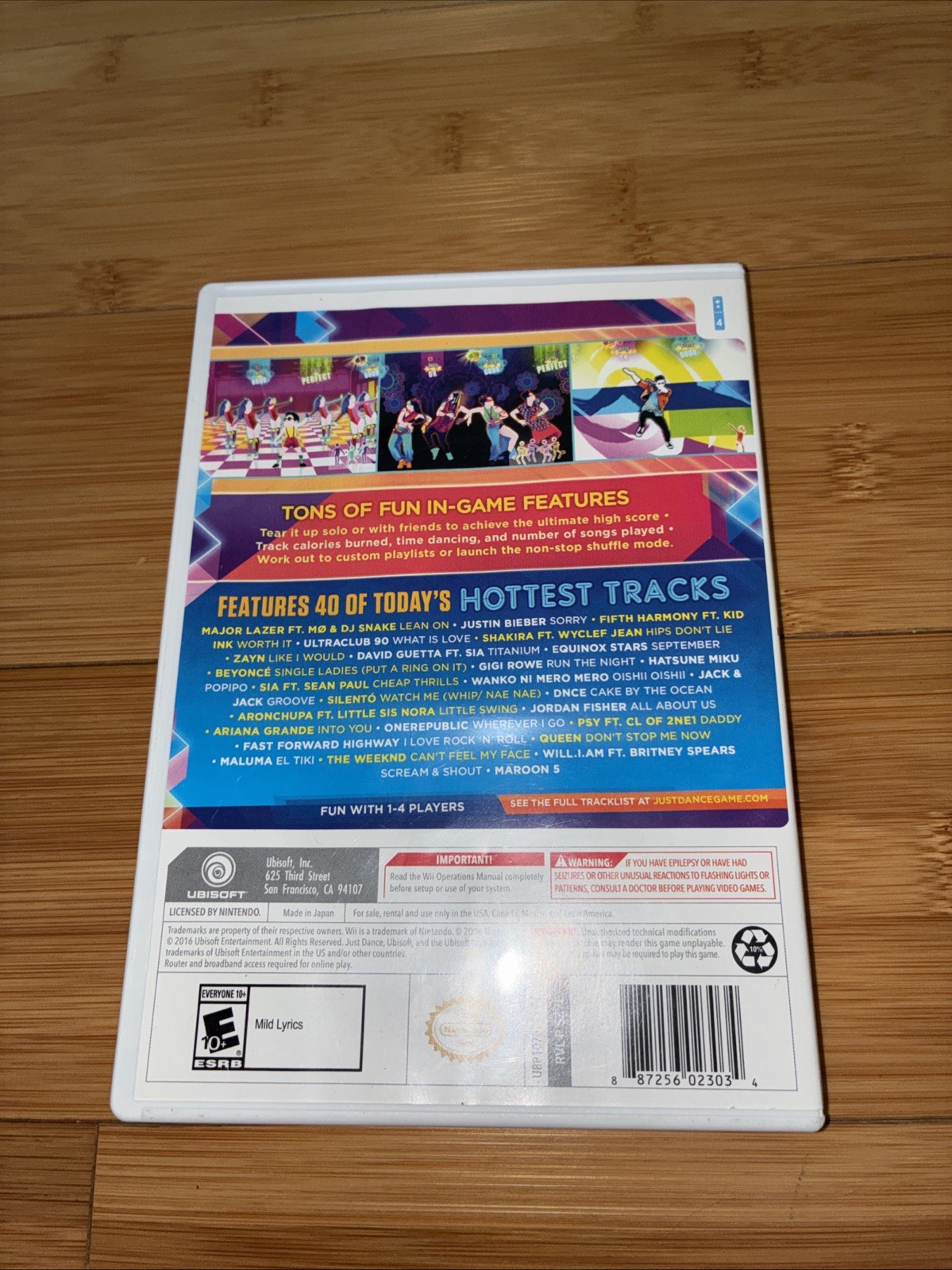 Nintendo Wii Just Dance 2017 Complete CIB Tested-working