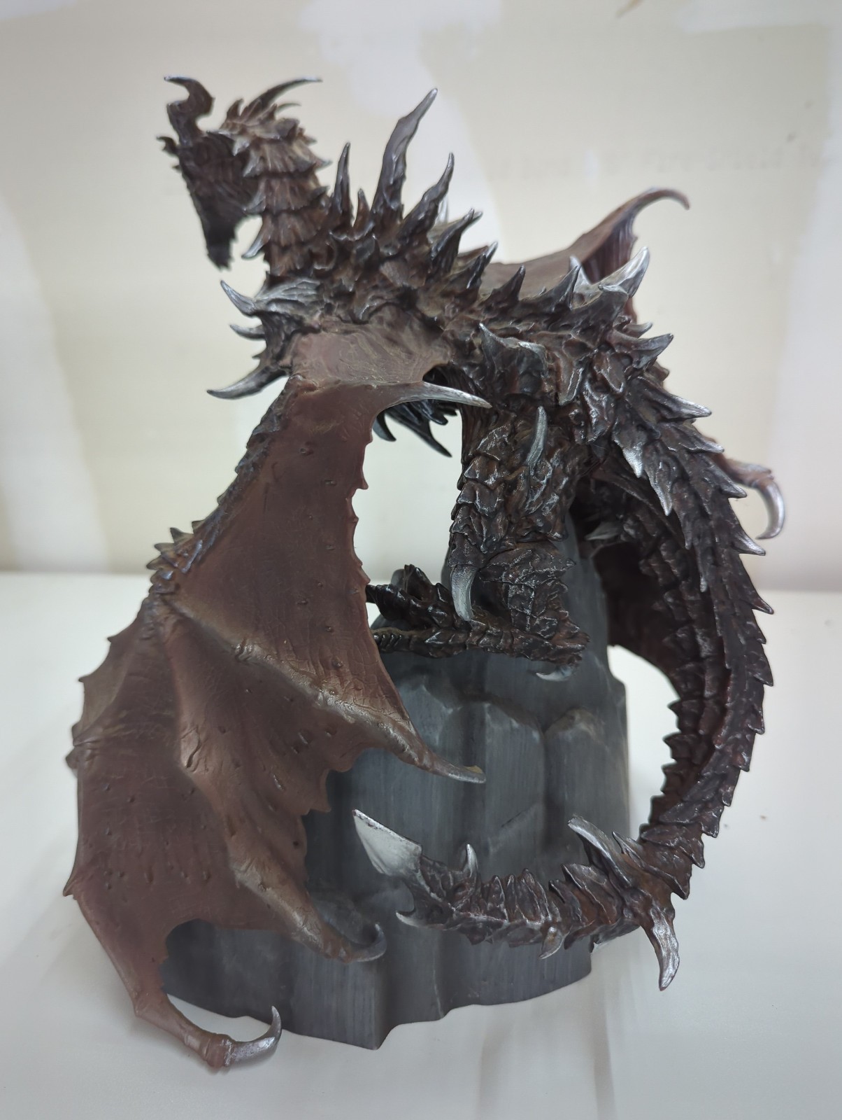 Skyrim Alduin Dragon Statue & Base Bethesda 2011 Limited Collector’s Edition