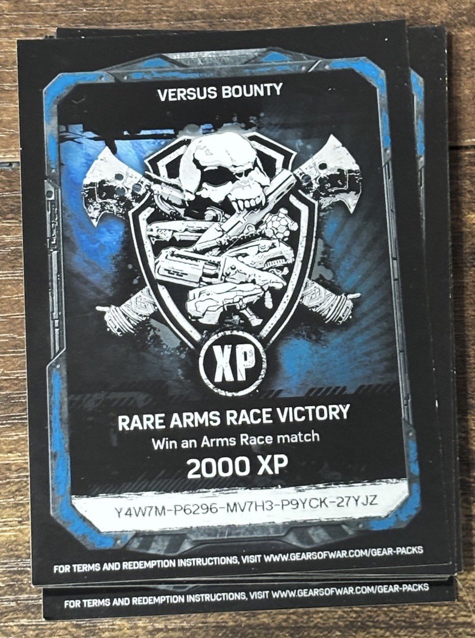 Gears of War 4 Promo Cards Bulk Lot 205 Pc Reyna Lancer Horde Bounty Stickers