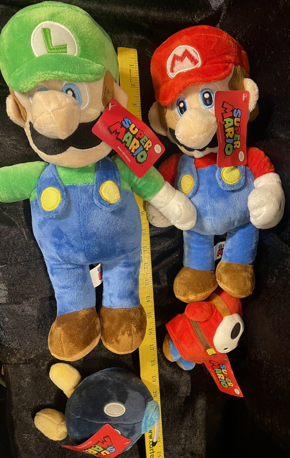Nintendo Super Mario Video Game Plush Luigi Bob Omb Shy Guy 2018 2020 Brothers