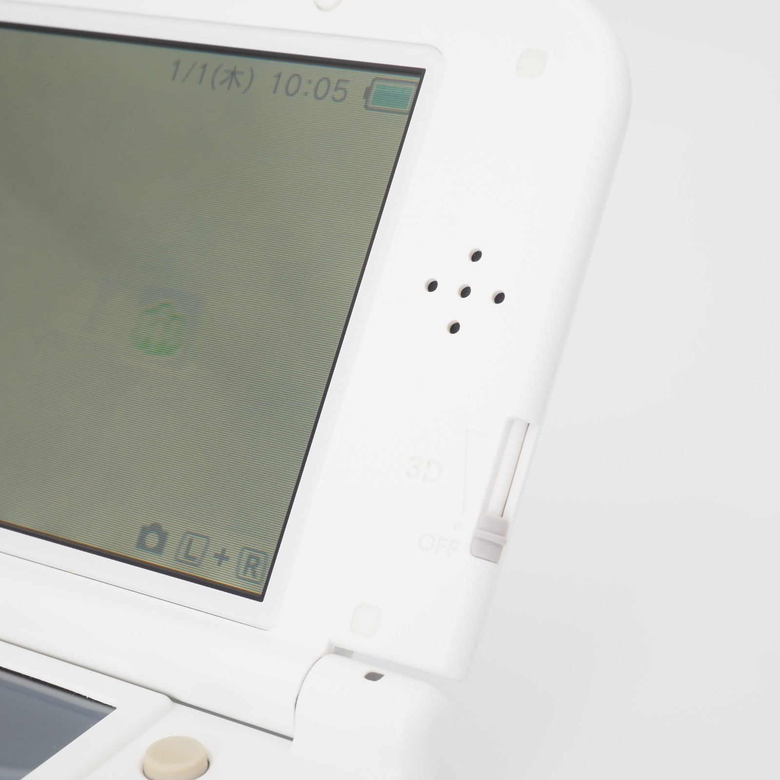 [EXC] New Nintendo 3DS XL LL Pearl White Console Tested w/Charger Box