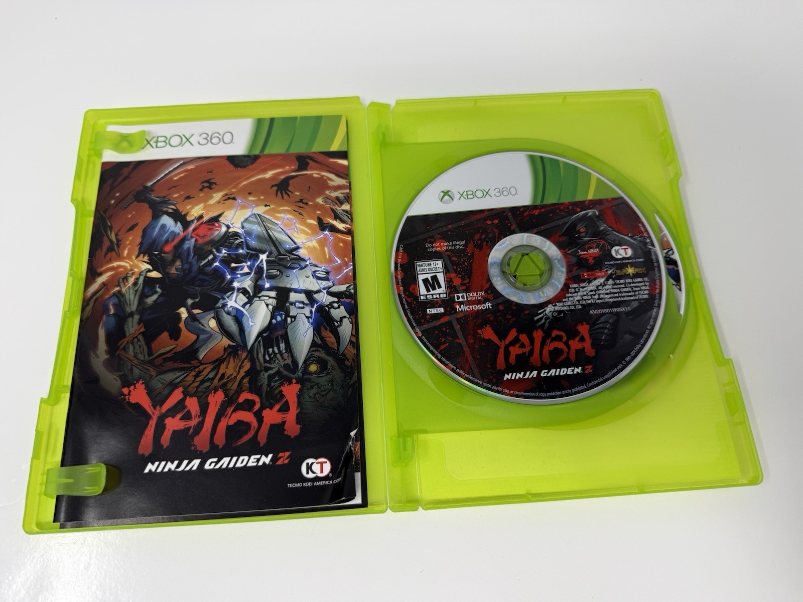Yaiba: Ninja Gaiden Z Microsoft Xbox 360 Authentic Works Clean Discs Tested