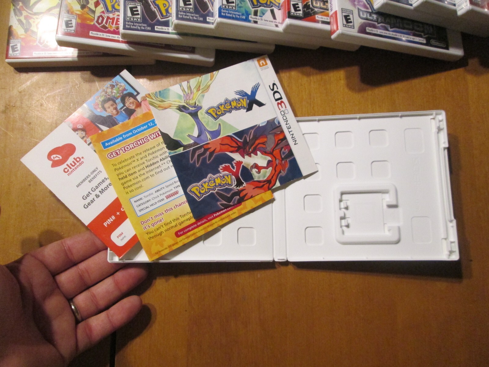 EMPTY CASE Pokémon X Nintendo 3DS COMPLETE W/ MANUAL AUTHENTIC POKEMON
