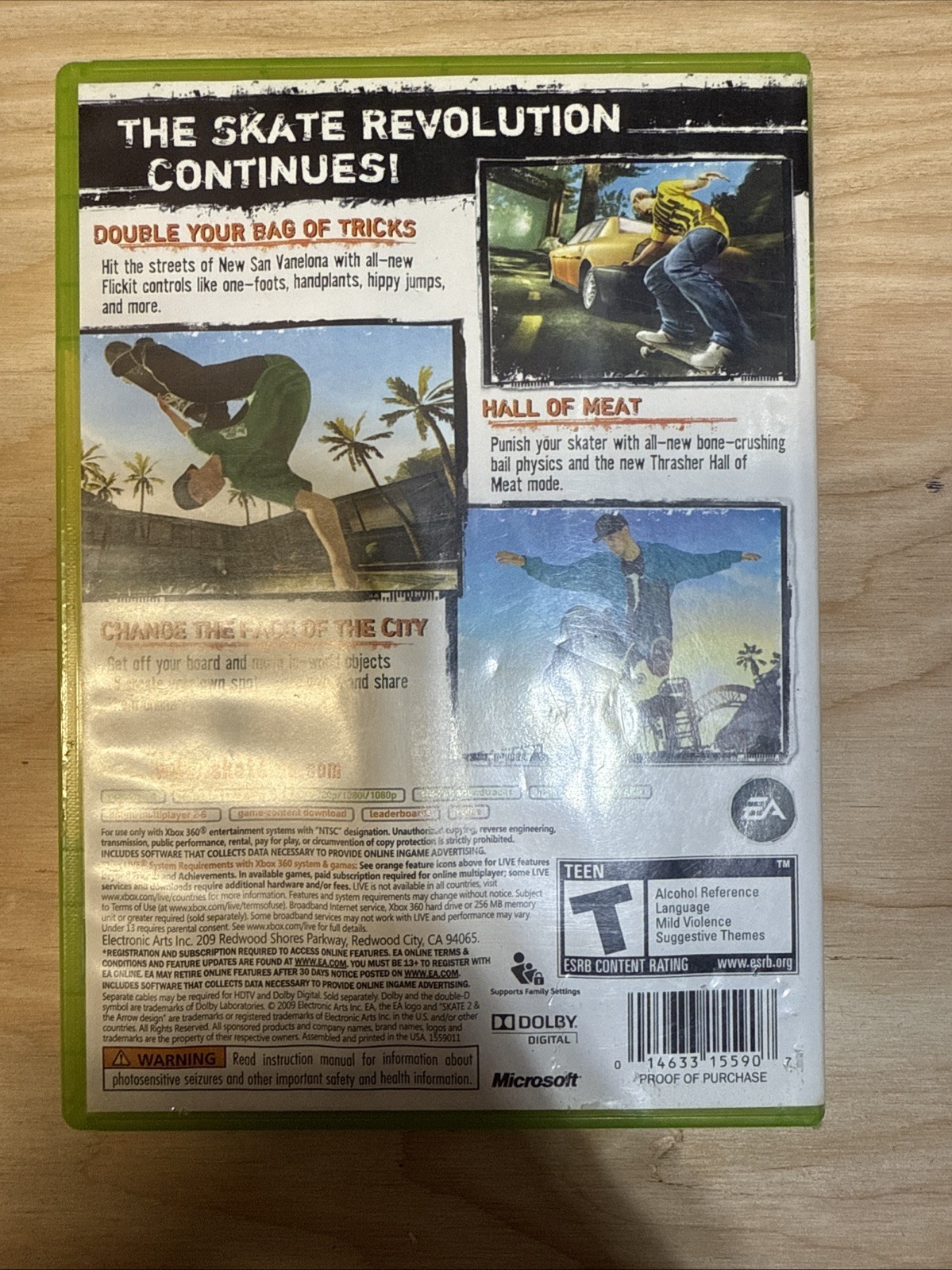 Skate 2 – Microsoft Xbox 360 CIB Verified Working – Fast Shipping to You!!!