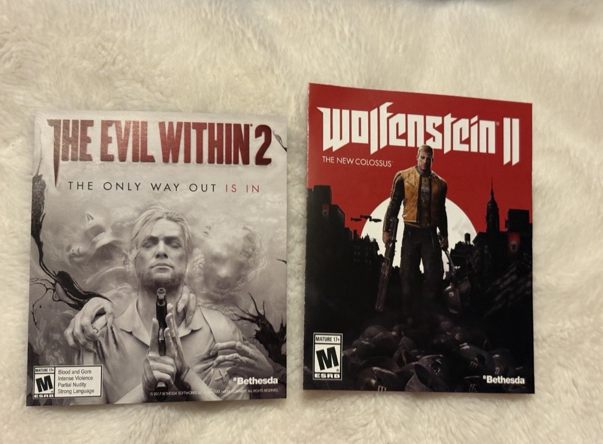 Wolfenstein II: The New Colossus & The New Order PS4 2 Game Bundle Lot CIB