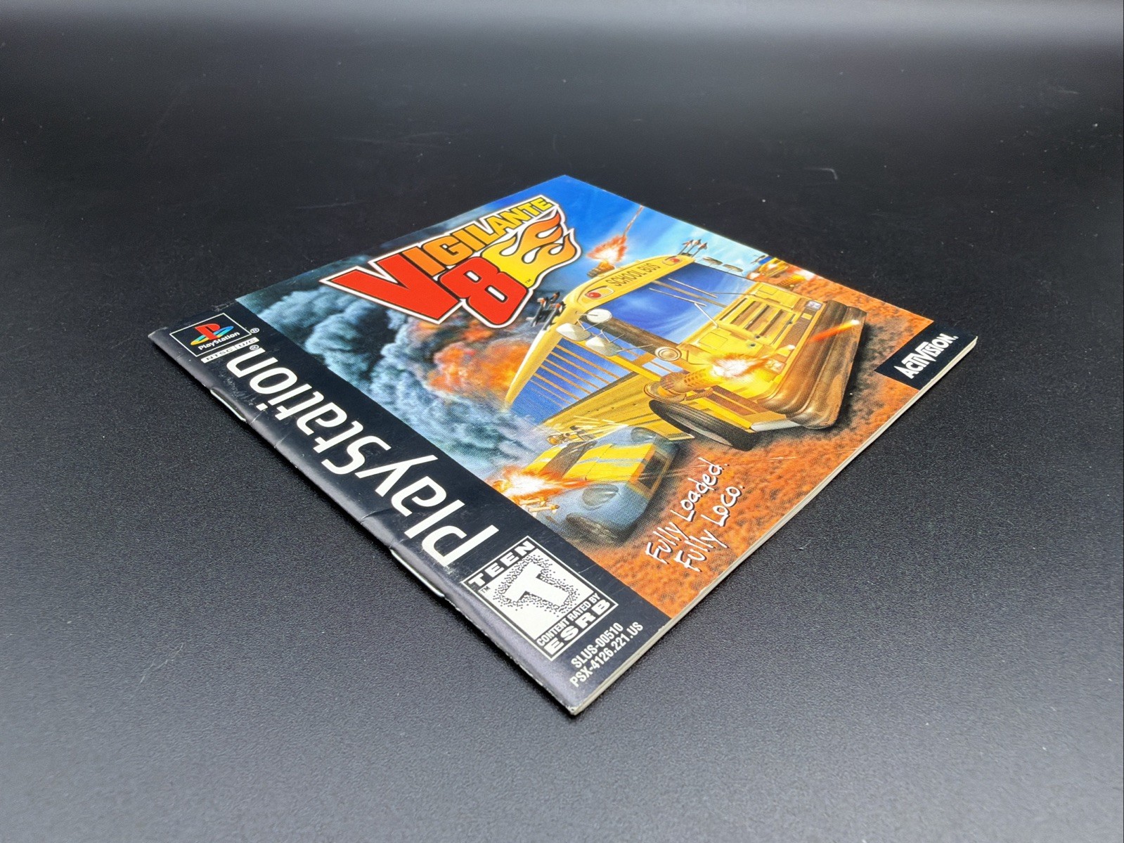 Vigilante 8 PS1 PlayStation 1 Complete CIB + Registration Card Black Label
