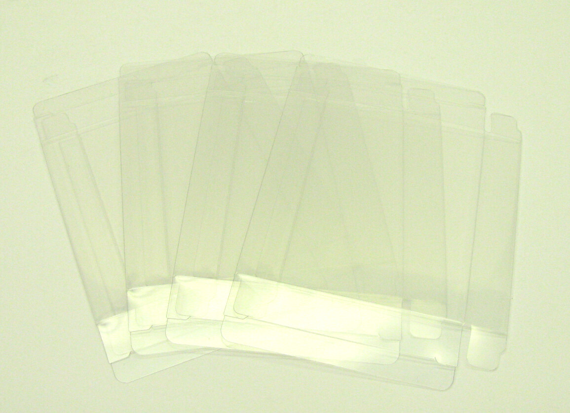 10x NINTENDO DISK SYSTEM CIB GAME – CLEAR PROTECTIVE BOX PROTECTOR SLEEVE CASE