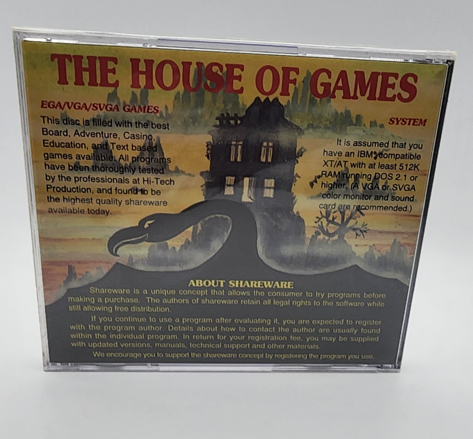 The House of Games Vol 1 PC Game CD ROM Video Game Vintage Sealed