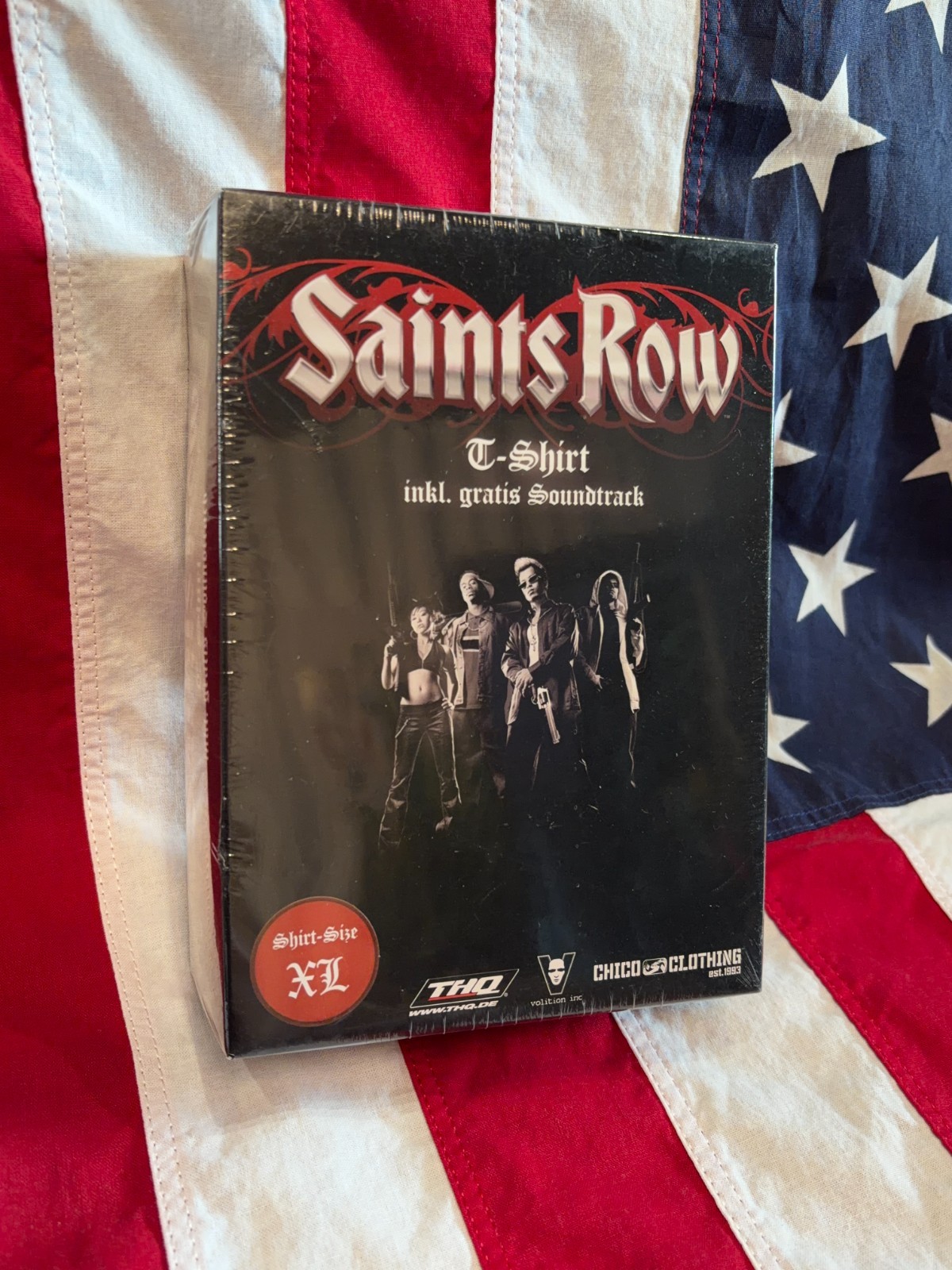 SEALED Saints Row 1 2006 Box Set Soundtrack And Shirt XL Germany Exclusive RARE