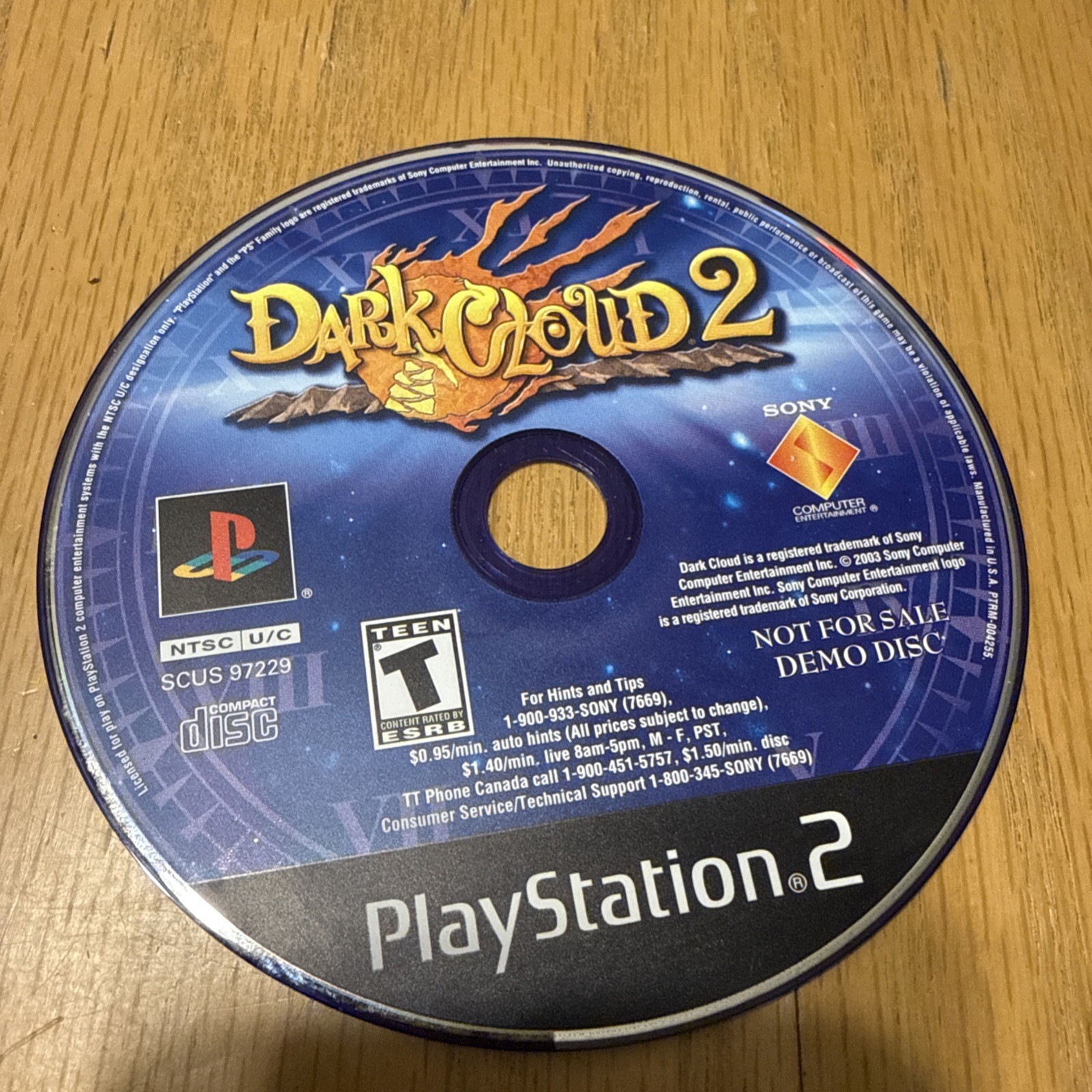 Dark Cloud 2 (Sony PlayStation 2, PS2) Disc Only Demo Disc Not For Resale (READ)