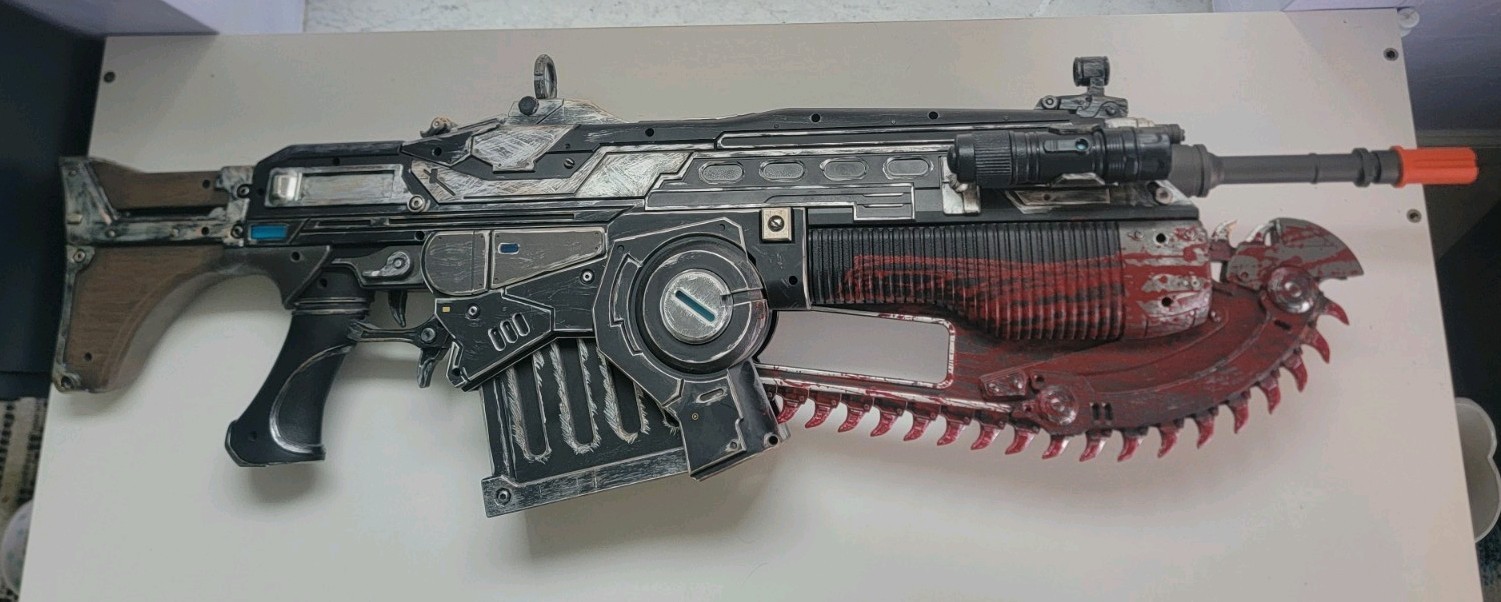 PDP GEARS OF WAR 4 CUSTOM LANCER REPLICA 1:1 ELECTRONIC 2016 XBOX