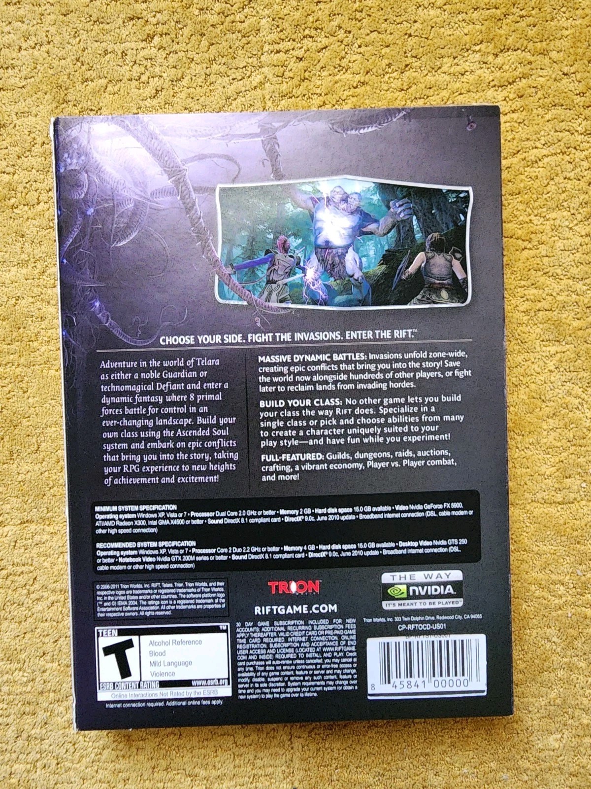 Rift by Trion (PC DVD-ROM, 2011) Windows XP/7 FACTORY SEALED