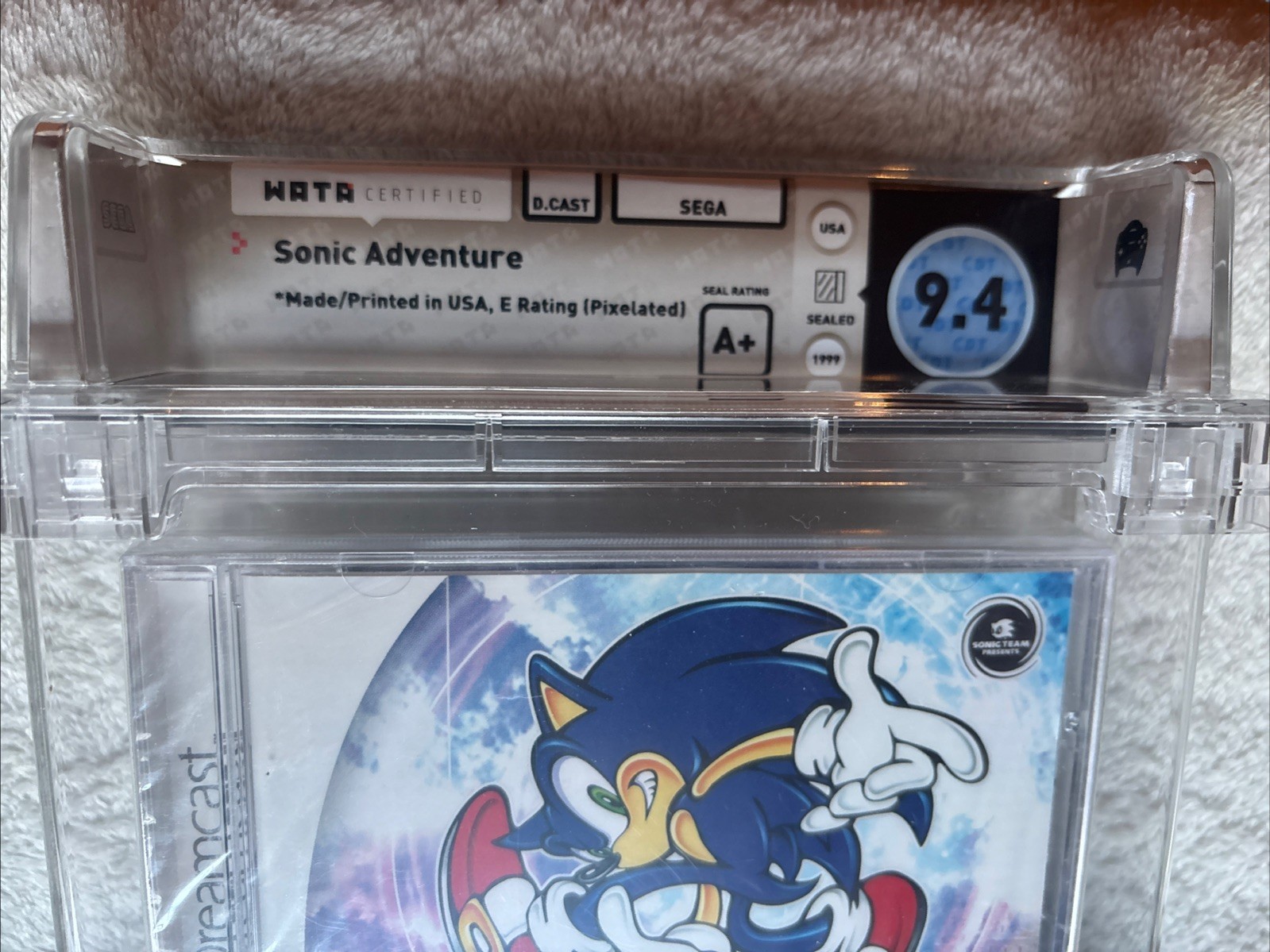 Sonic Adventure WATA 9.4 A+ Graded Sega Dreamcast Brand New Factory sealed