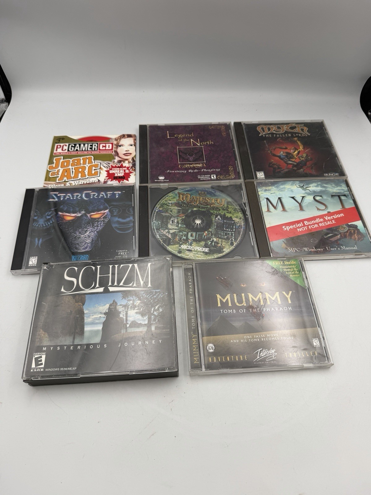 Lot Of Windows 95 XP PC Adventure Games Mummy Myst Majesty Schizm