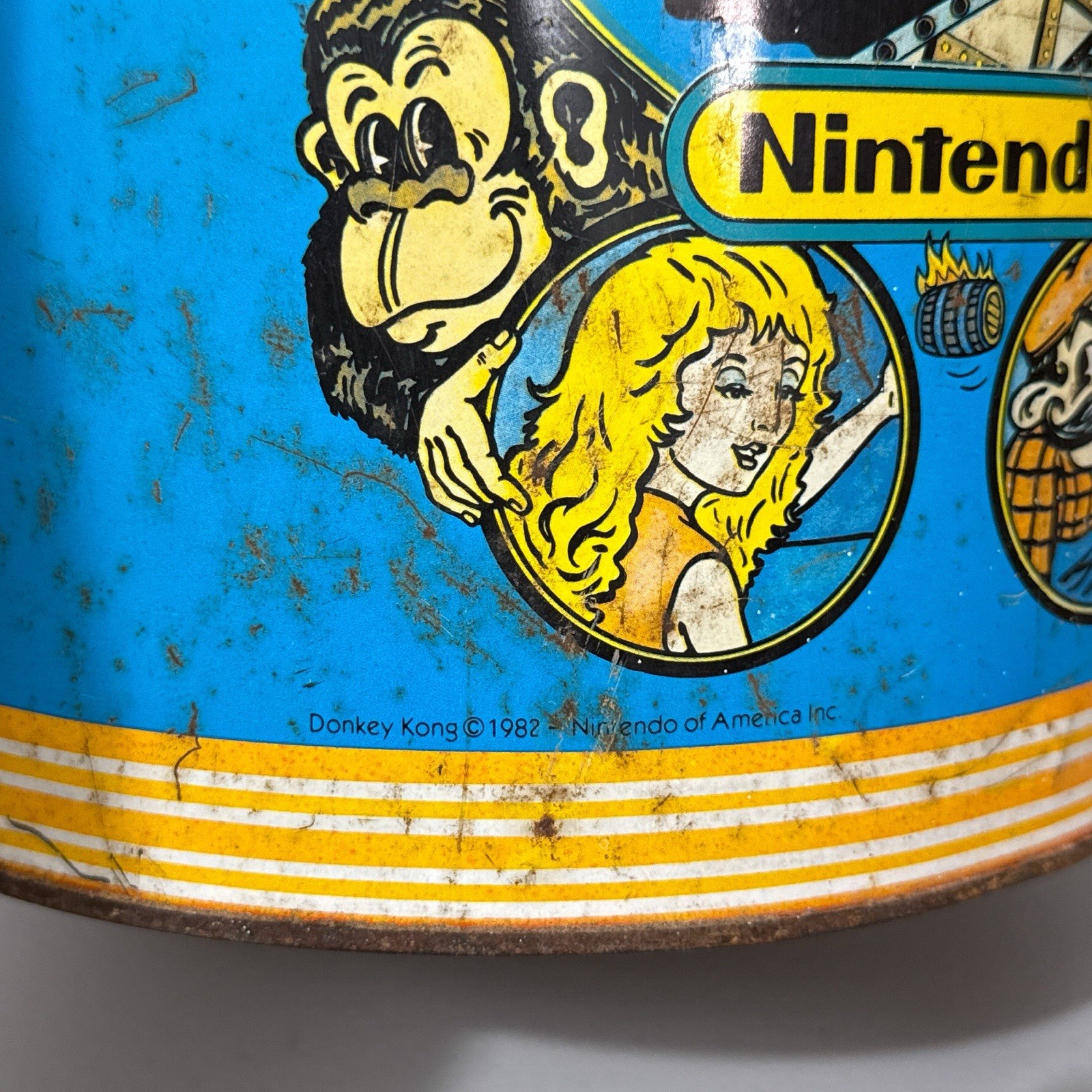 Nintendo DONKEY KONG Garbage Bin Trash Can Waste Basket NES Rare Edition 1982