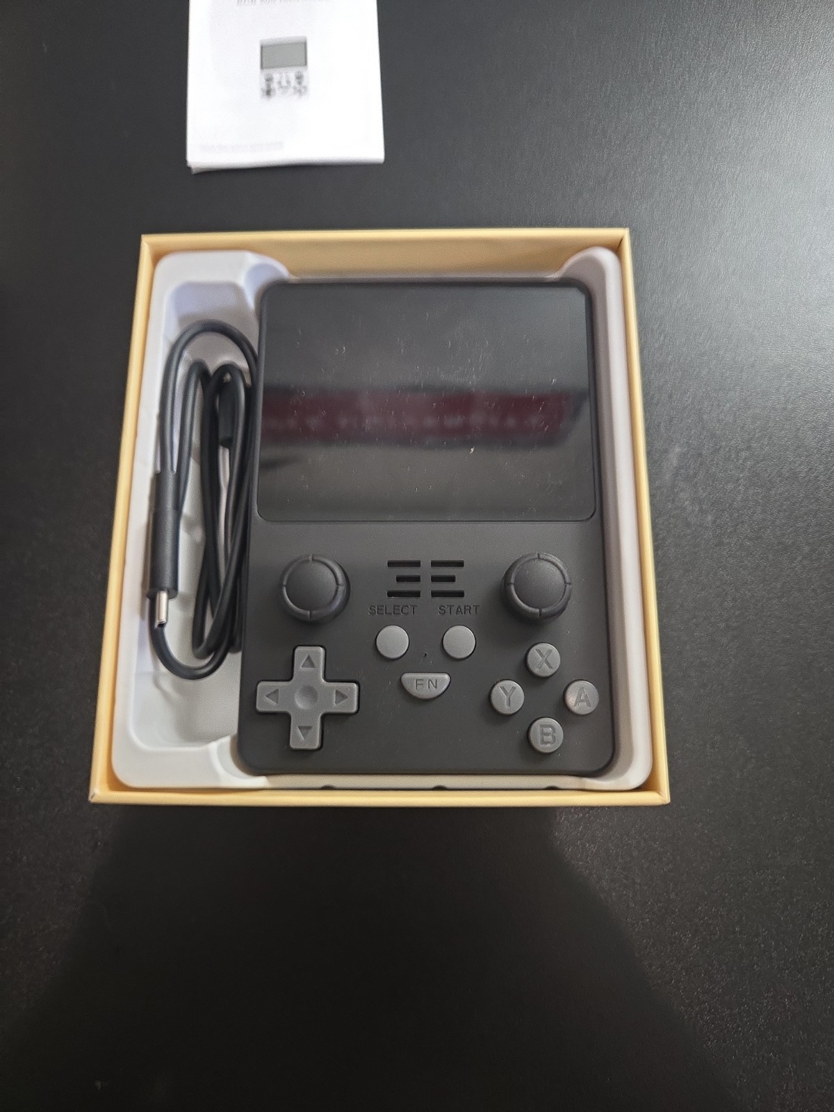 Powkiddy RGB20S Retro Handheld Emulator Game Console Black In Box