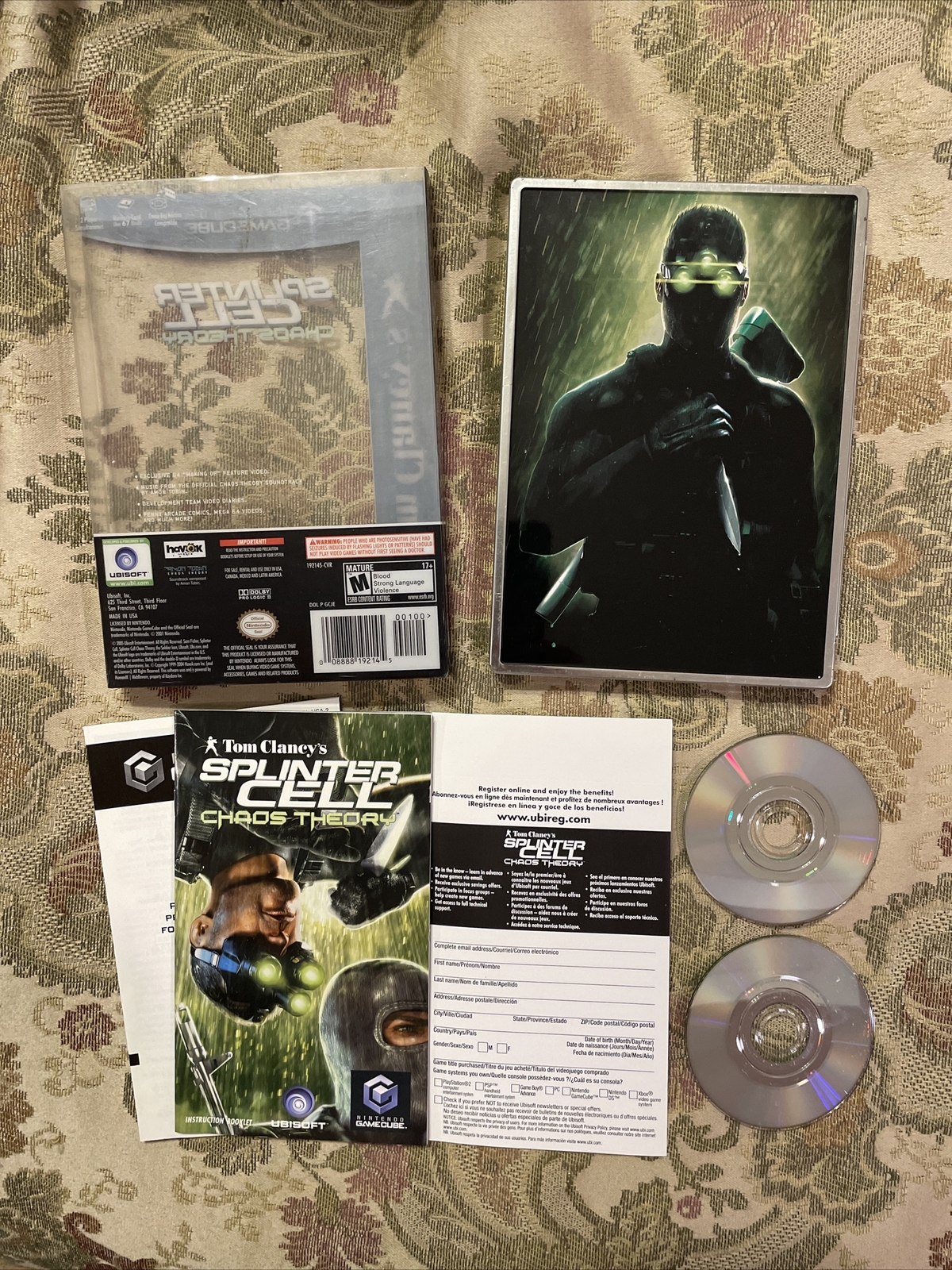 Tom Clancy’s Splinter Cell: Chaos Theory Limited Edition Nintendo GameCube Nice