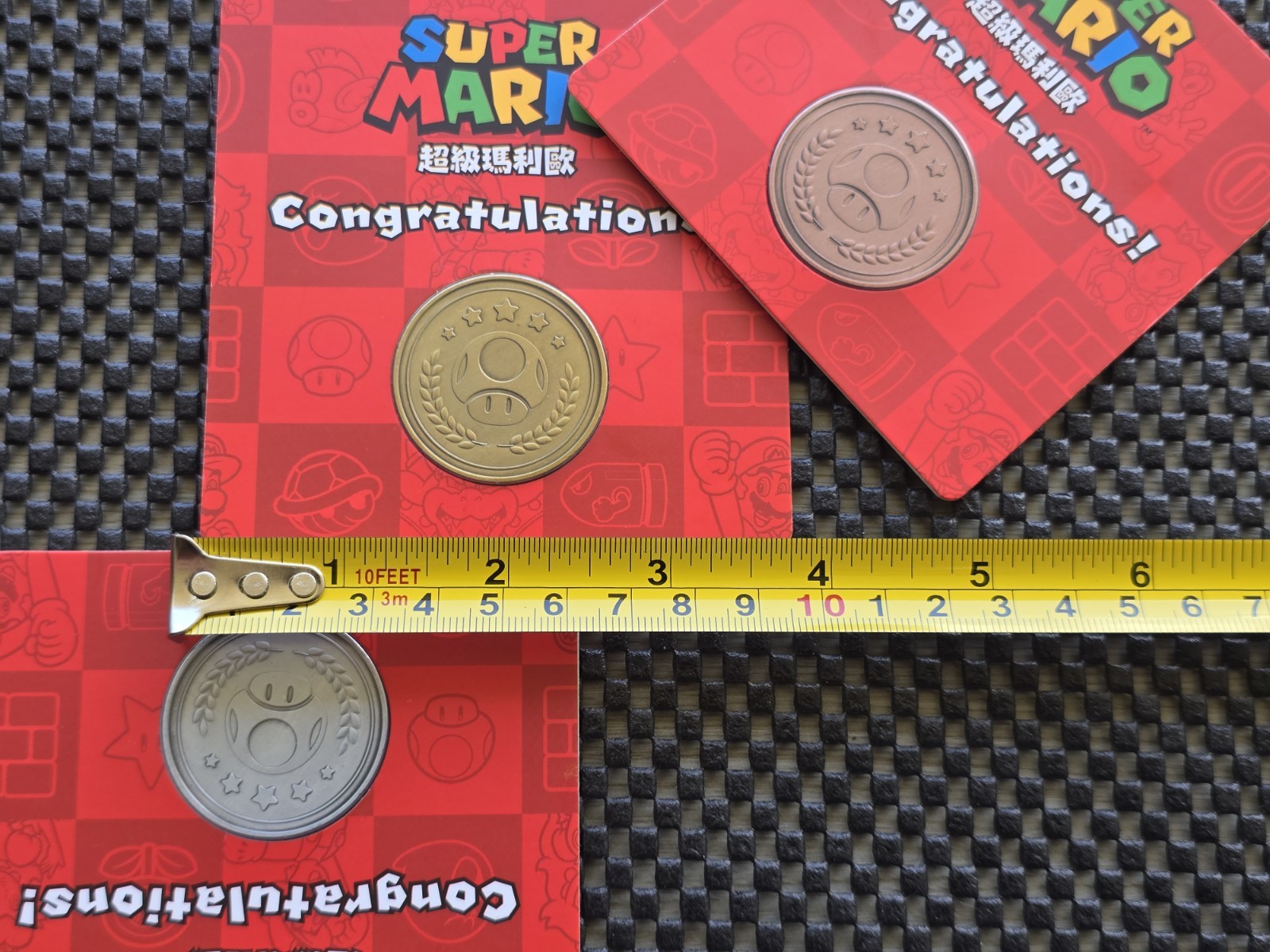 Nintendo Store China Super Mario Coin Medal LOT 3 Giveaway Rare Promo NES SWITCH