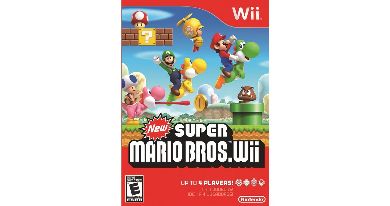 New Super Mario Bros Wii Nintendo Complete In Box CIB Authentic Tested 2009