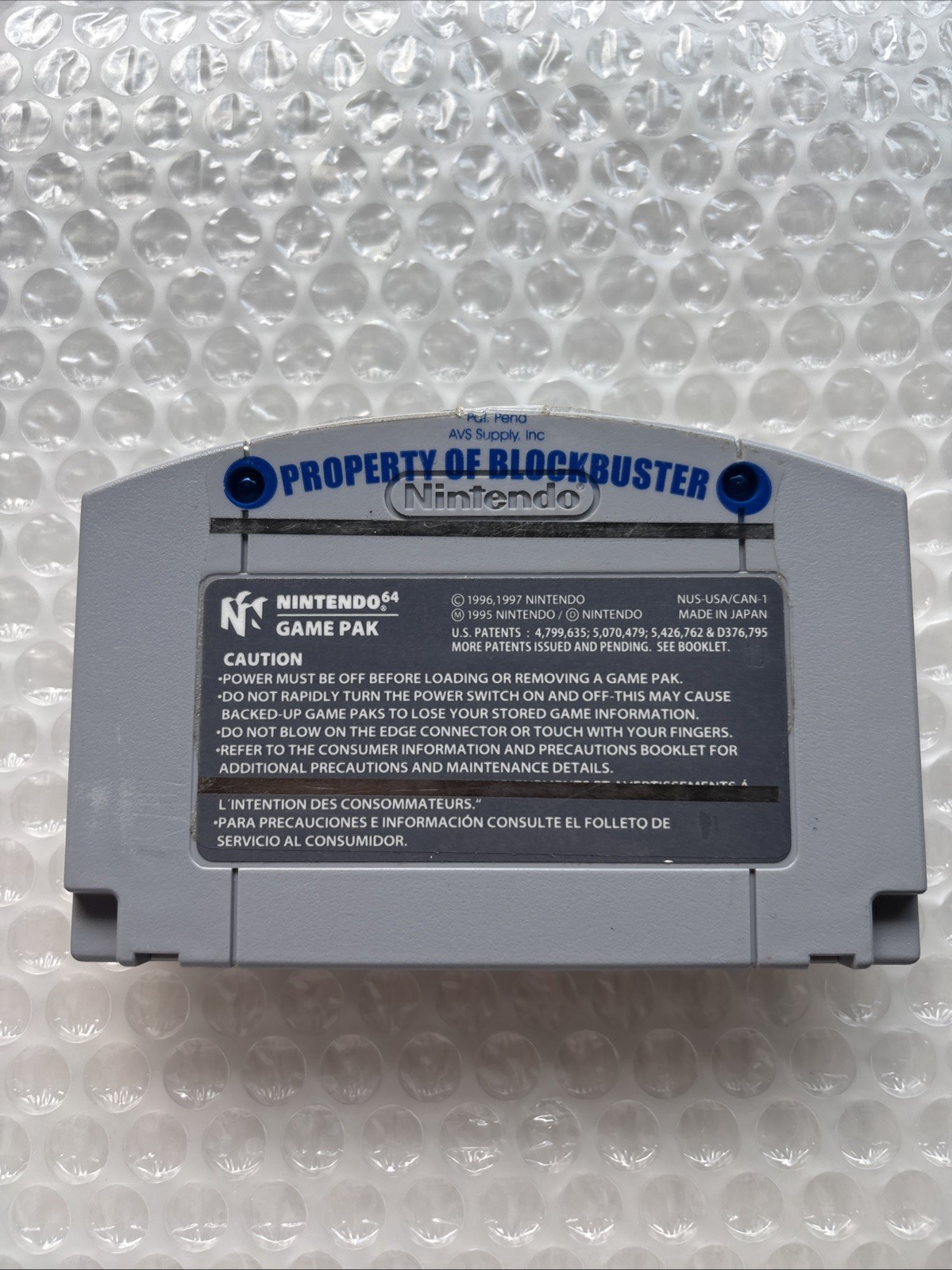 Hybrid Heaven Nintendo 64 N64 Complete In Box CIB Reg Card Blockbuster Rental