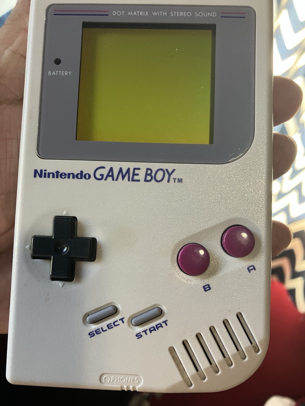 Nintendo Gameboy DMG-01 Handheld Console With Battery Pack And 2 Games