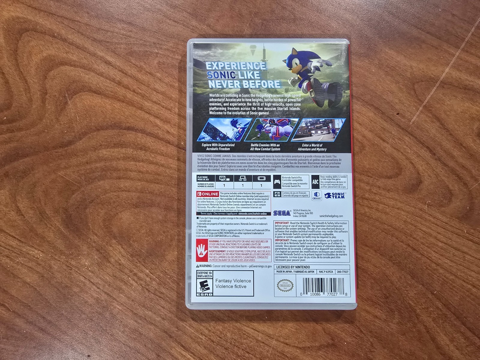 Sonic Frontiers – Nintendo Switch