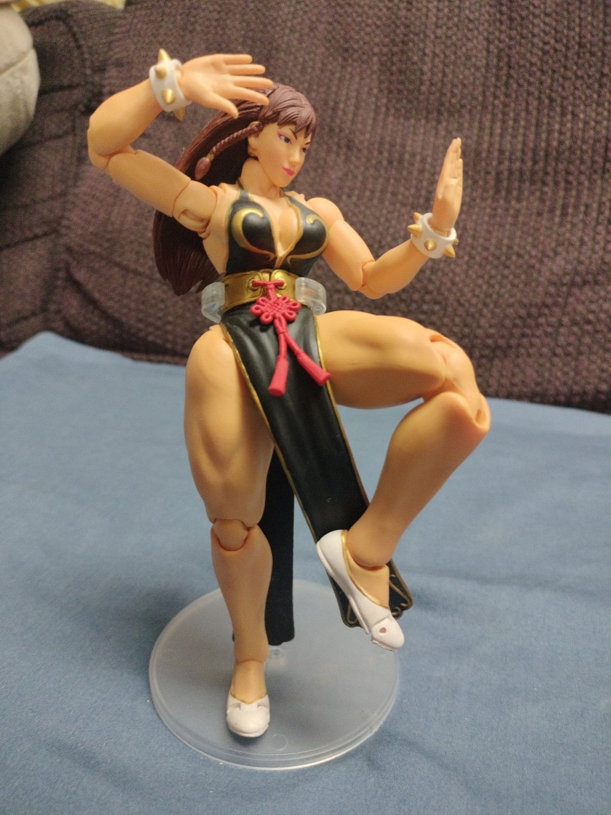 Black Cheongsam Chun-Li Action Figure (Street Fighter V, Storm Collectibles)