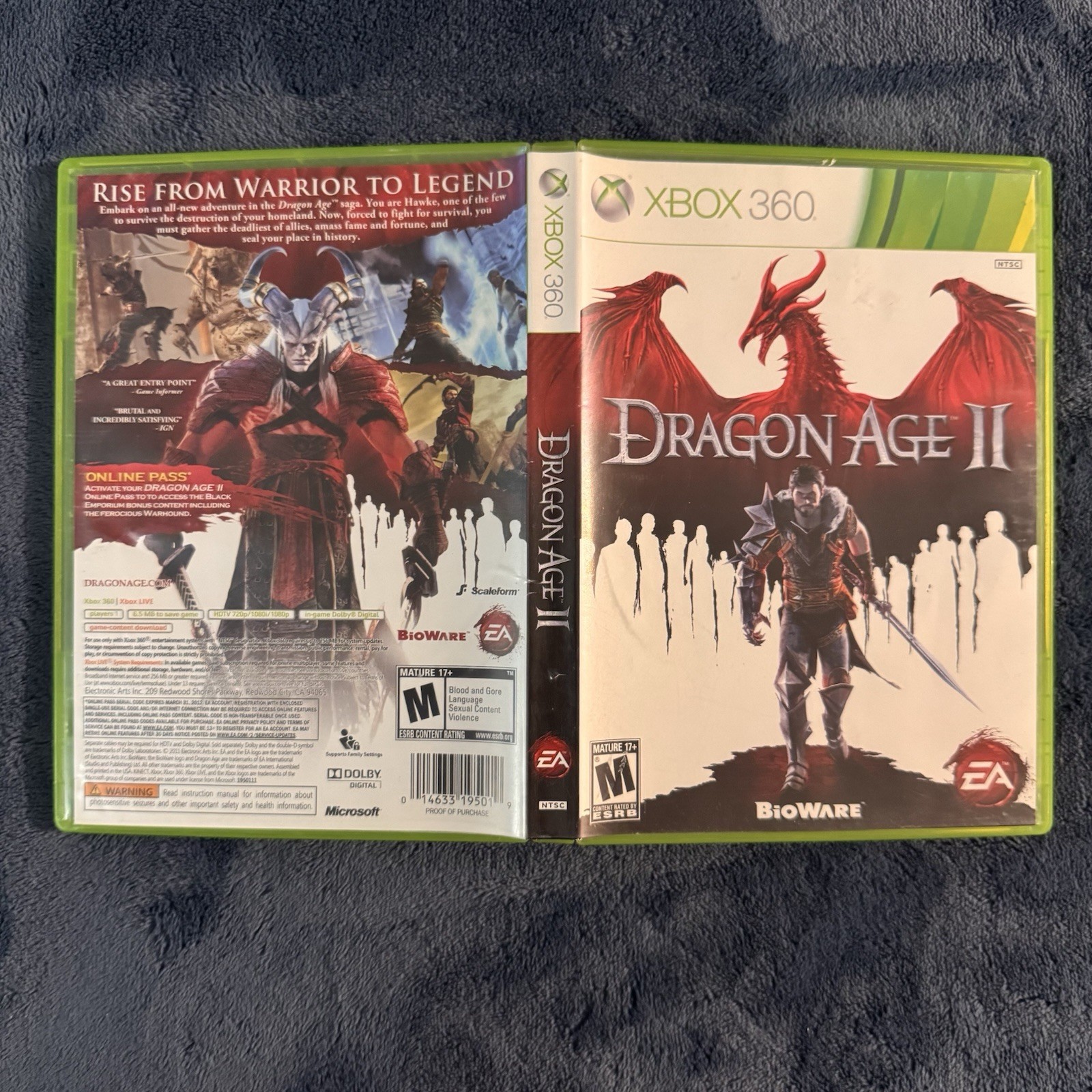 Dragon Age II 2 (Xbox 360 2011) CIB Complete In Box & Tested