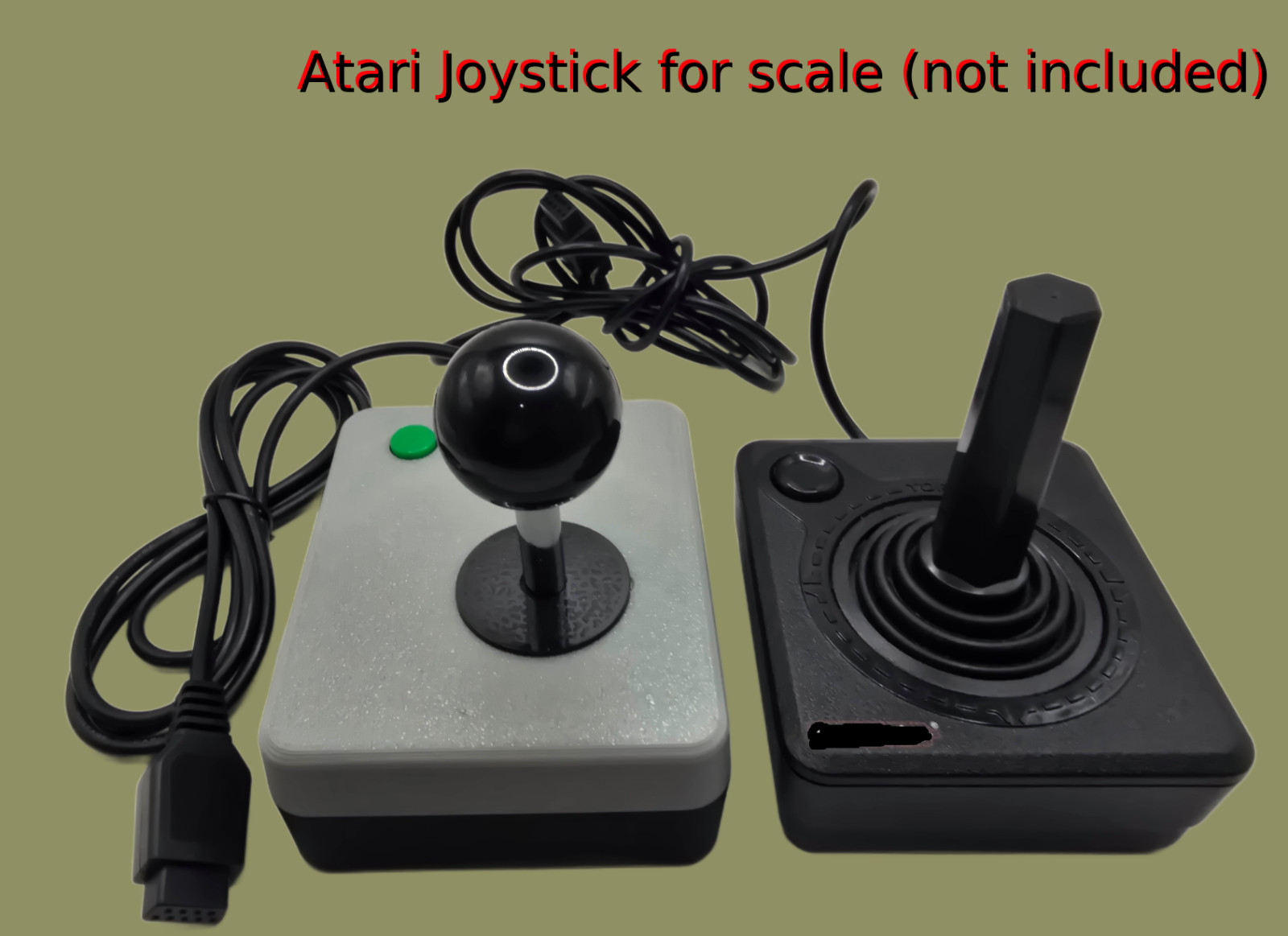 Commodore 64 & Vic-20 Two Button Arcade Style Joystick Handheld (8-Way)