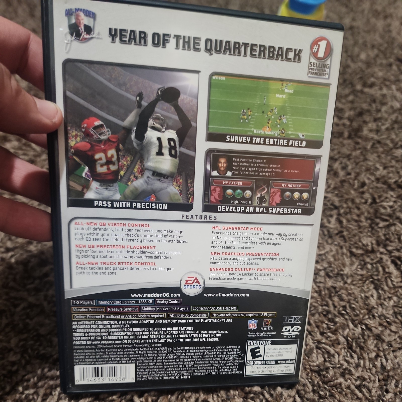 Madden NFL 06 (PlayStation 2, 2005) Complete Tested Working – Free Ship