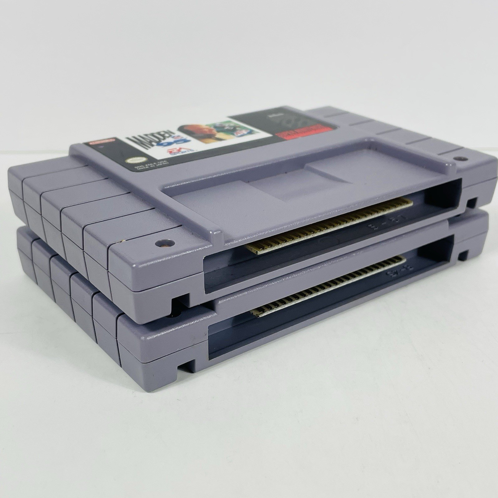 Madden NFL 95 and John Madden Football SNES Cartridges Authentic and works.