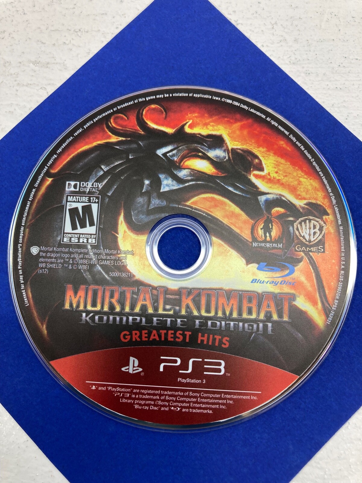 Mortal Kombat Komplete Edition PS3 Greatest Hits *MINT* Complete/Tested/Works!