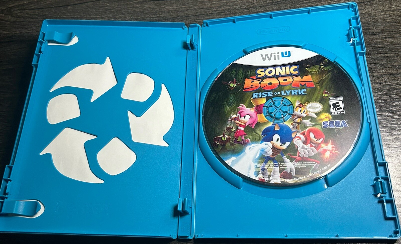 Sonic Boom: Rise of Lyric (Nintendo Wii U, 2012) Video Game No Manual – *TESTED*
