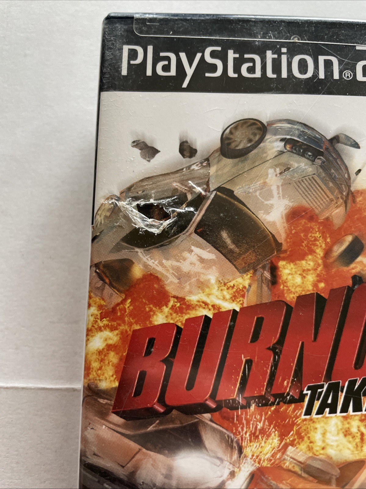PLAYSTATION 2 PS2 BURNOUT 3 TAKEDOWN! TESTED & WORKS! NO MANUAL! BLACK LABEL! VG