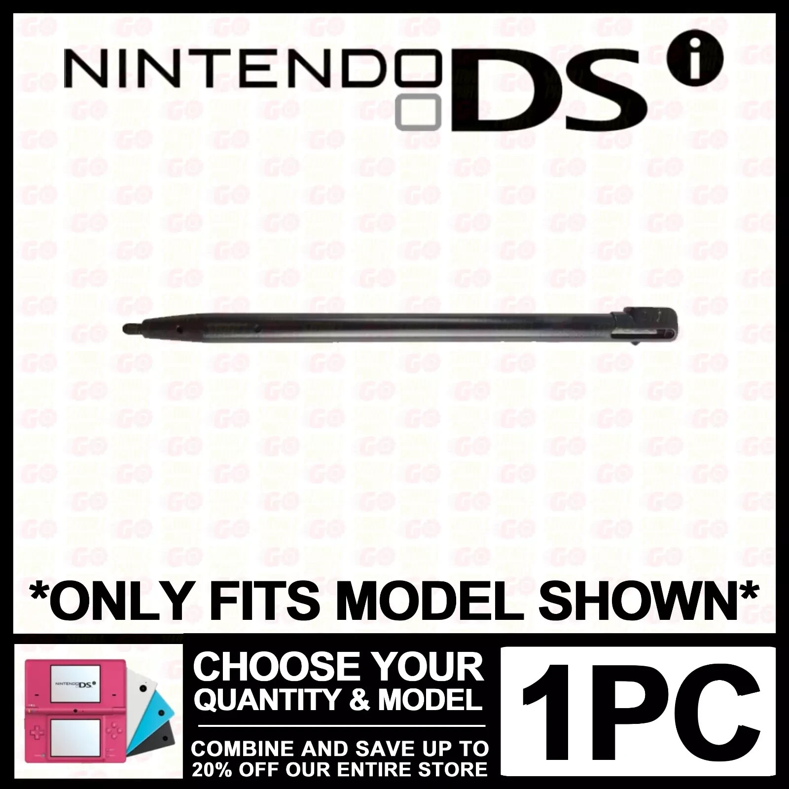 Stylus For Nintendo Original DSi Black Plastic Pen Replacement “DSi” NDSi