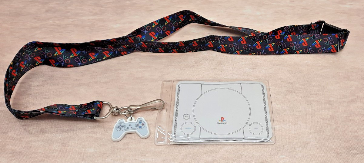 PlayStation CultureFly Lanyard Badge Holder Controller Charm New 2018